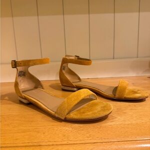 Soludos Mustard Ankle Strap Sandals